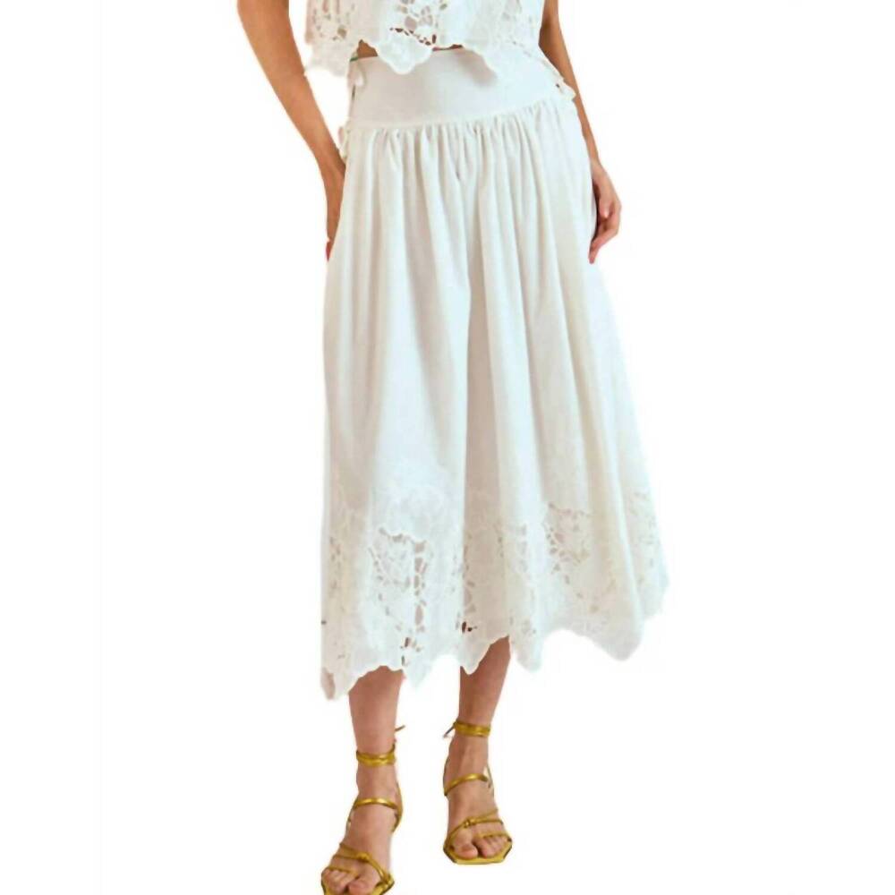 NEW HUNTER BELL nathalie skirt in white